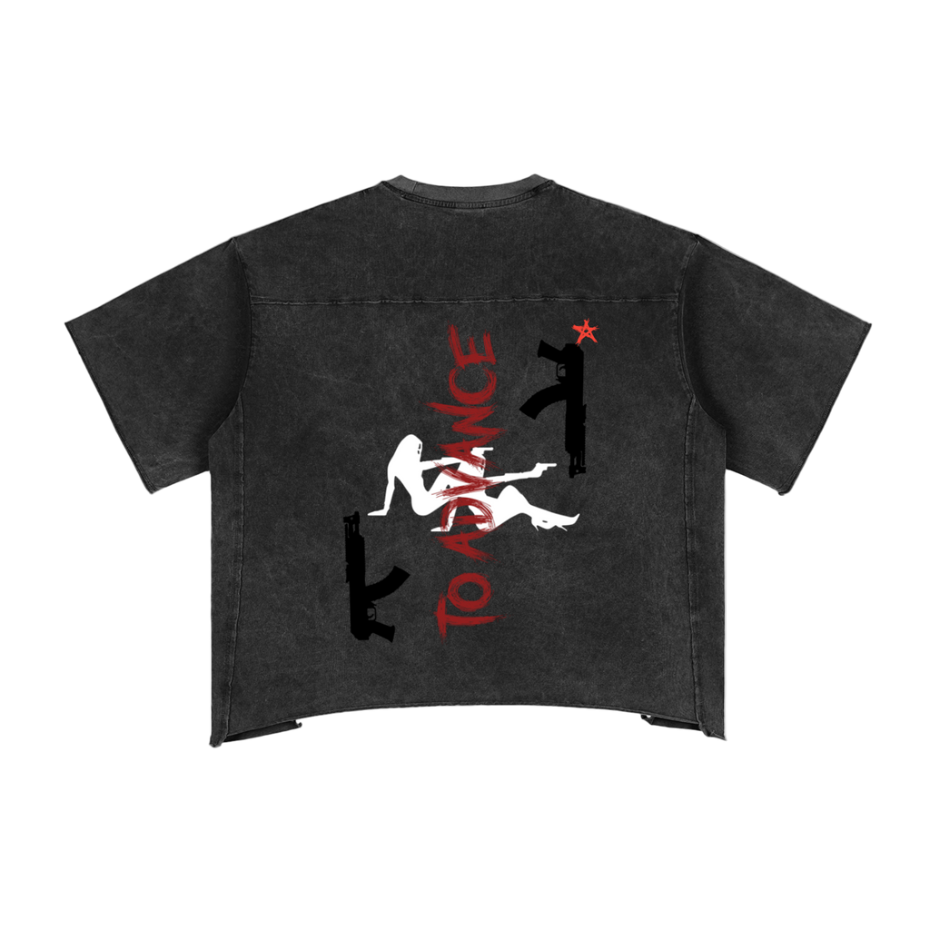 Krono Raw Edge Snow Washed Boxy T-Shirt