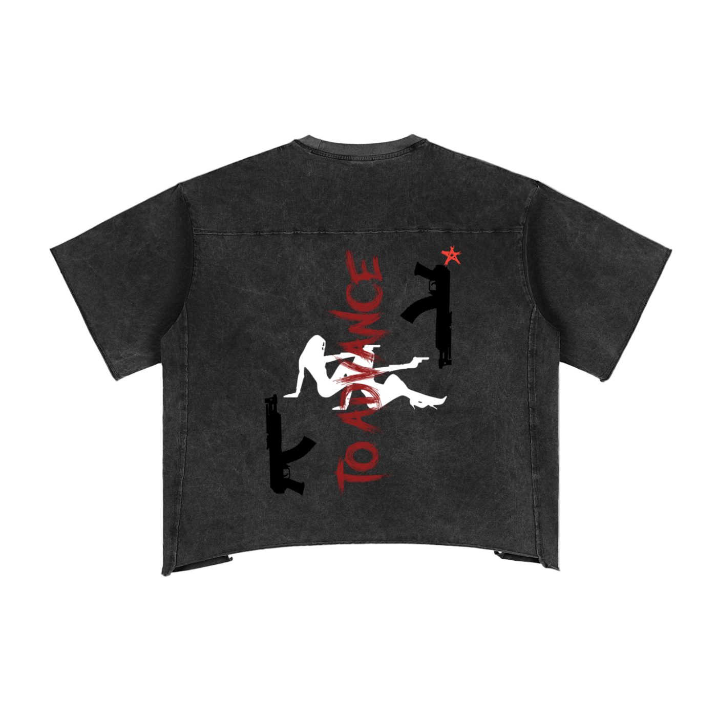 Krono Raw Edge Snow Washed Boxy T-Shirt