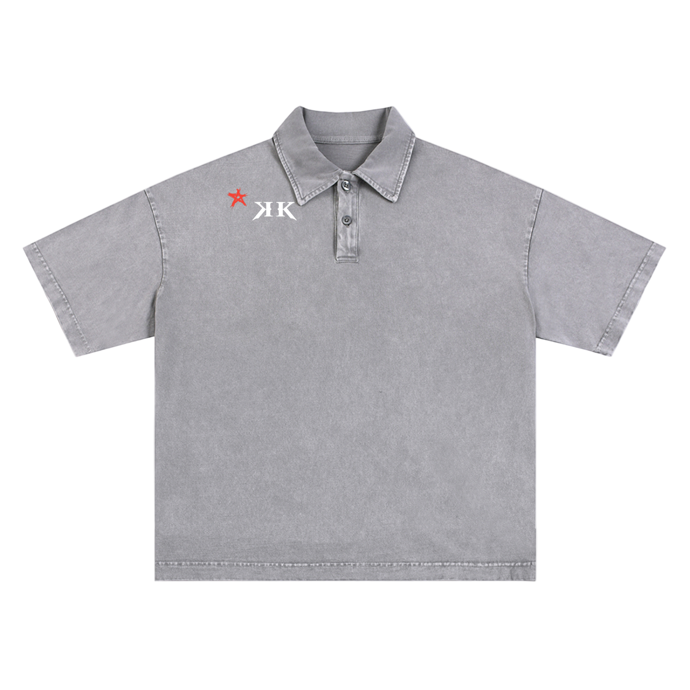 Heavyweight Snow-Washed Krono Polo T-Shirt