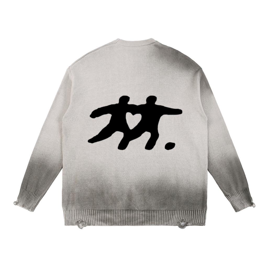 Deluxe Sun Fade Distressed Sweater