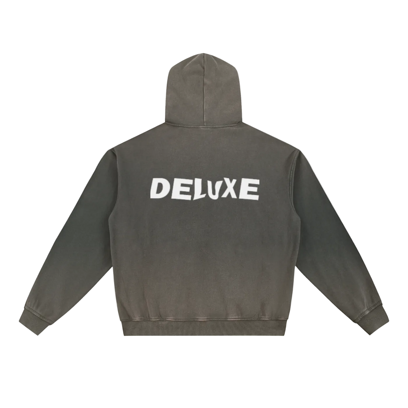 Vintage Washed Gradient Fleece Hoodie