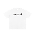White t-shirt with 'KRONO' logo on a white background