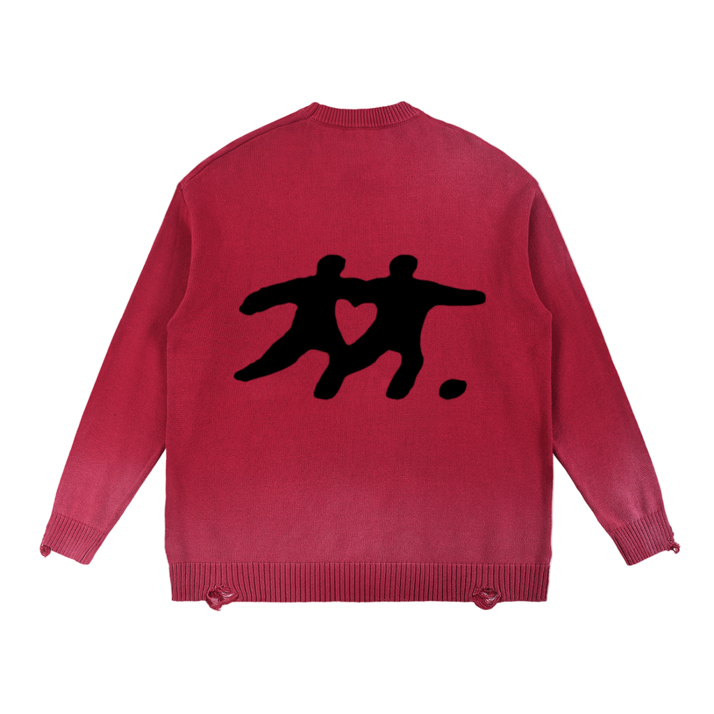 Deluxe Sun Fade Distressed Sweater