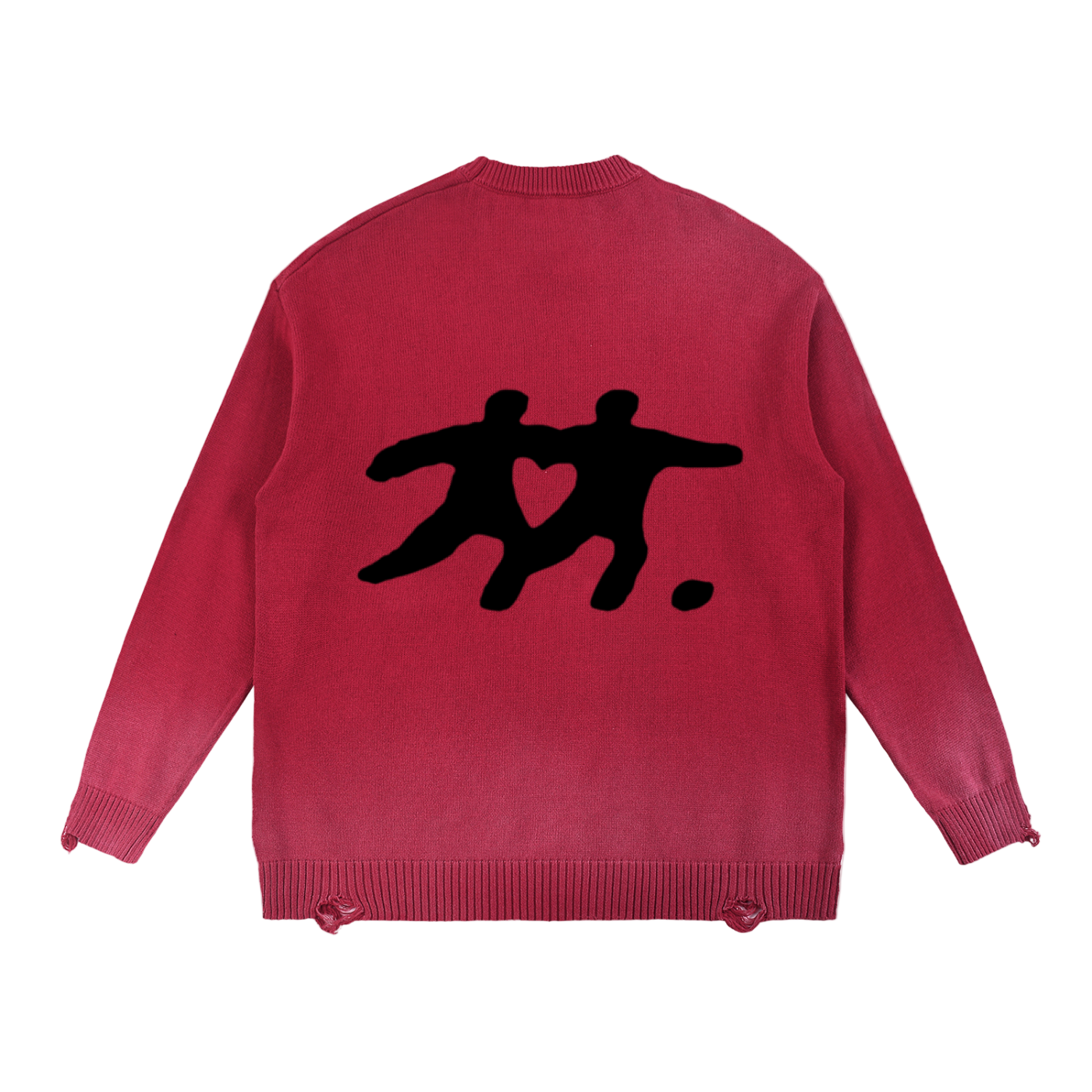 Deluxe Sun Fade Distressed Sweater