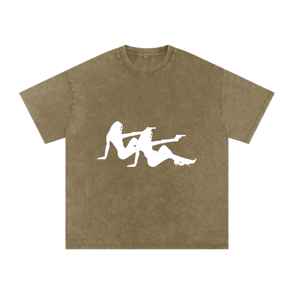 Krono Snow Washed Oversized Cotton T-Shirt