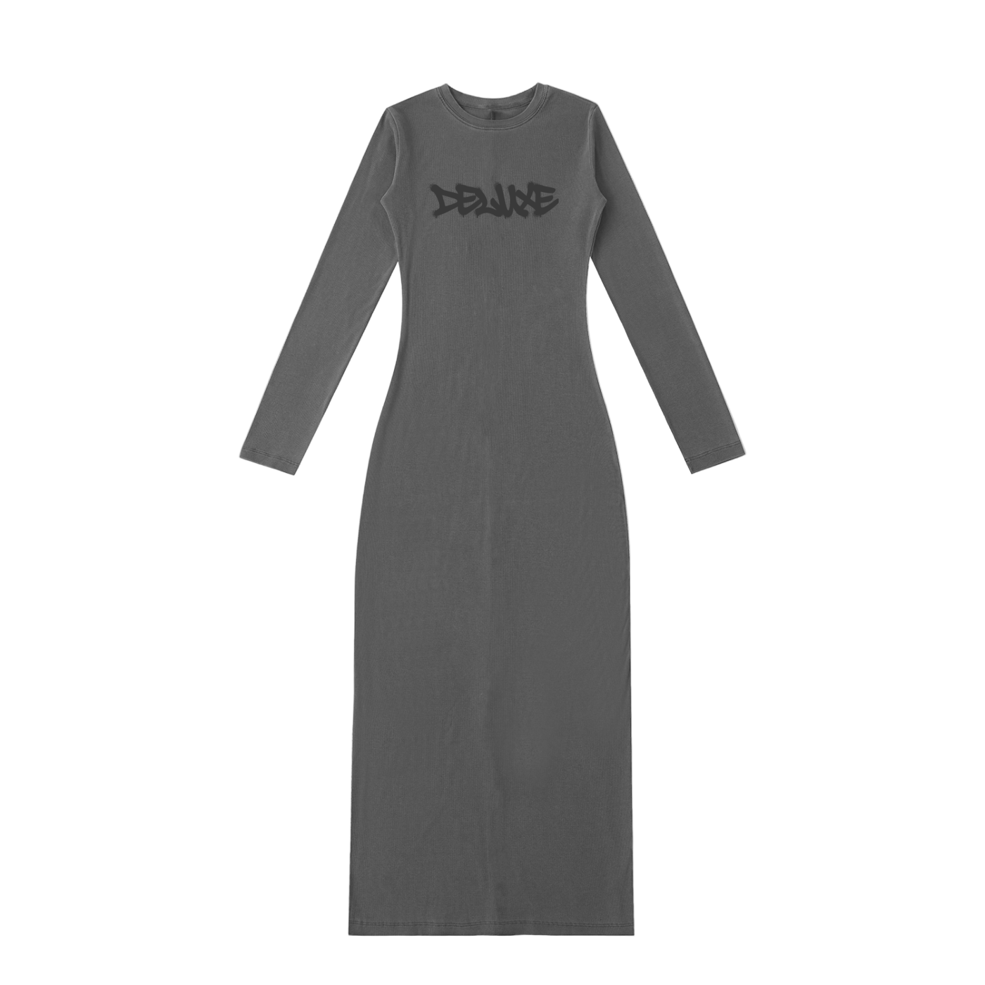 Deluxe Dyed Washed Slit Maxi Dress