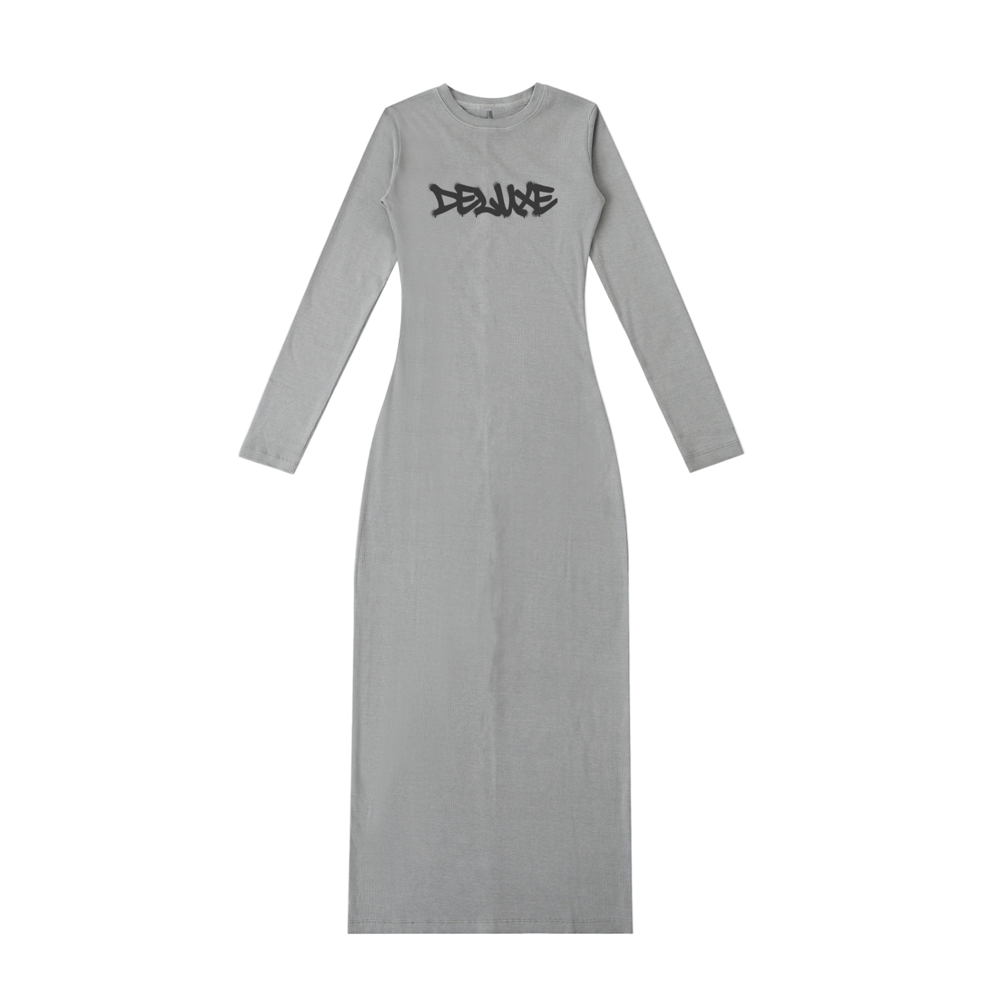 Deluxe Dyed Washed Slit Maxi Dress