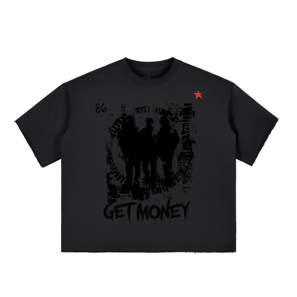 Krono Boxy Half-Sleeve Raw-Edge T-Shirt