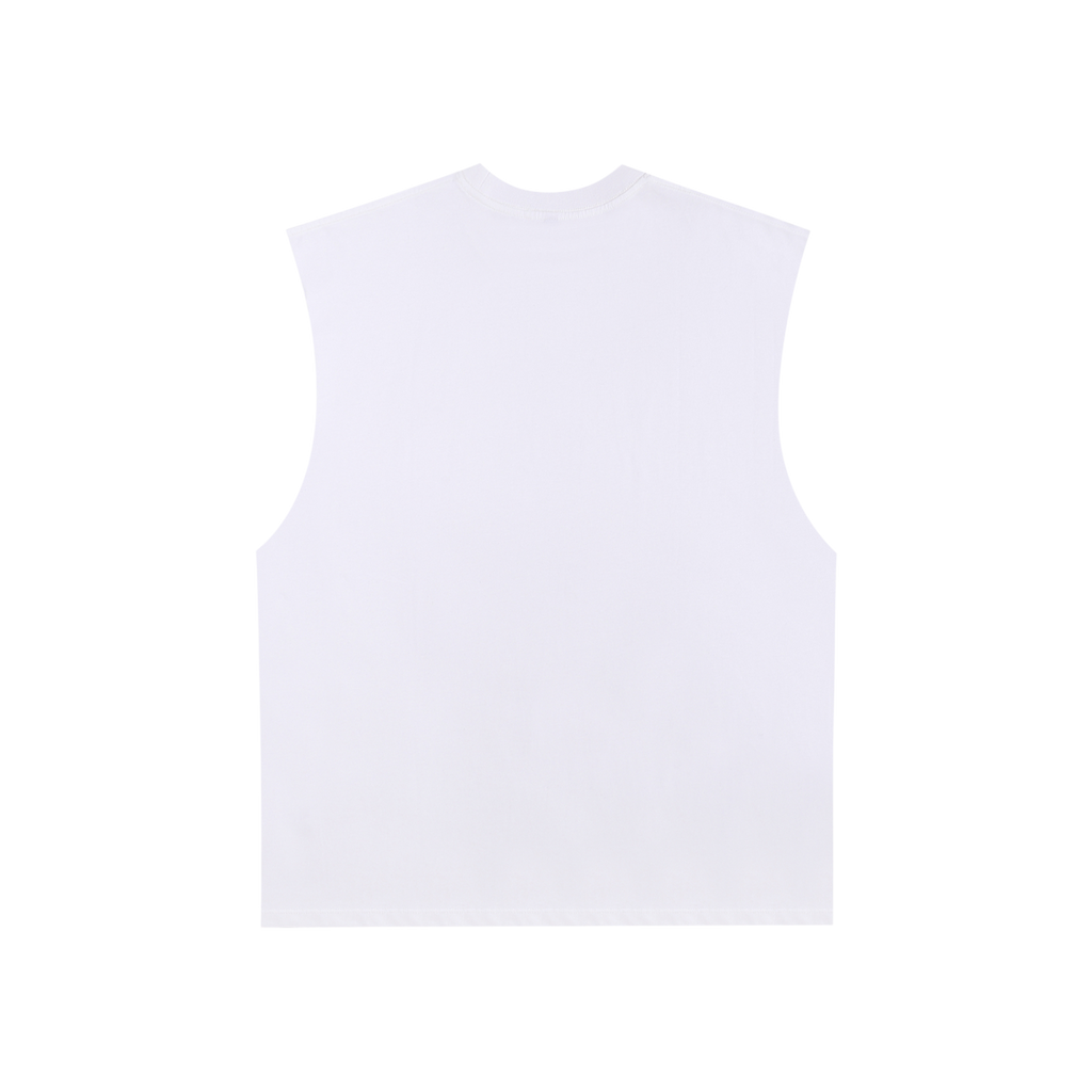 Raw Edge Cotton Tank Top