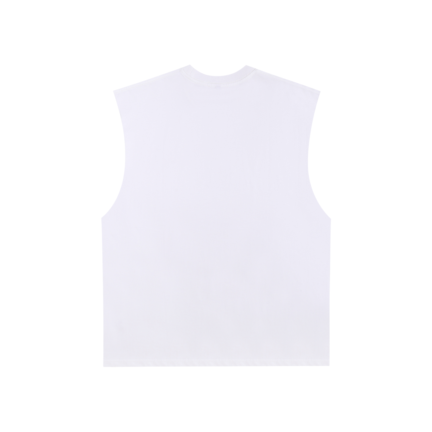 Raw Edge Cotton Tank Top