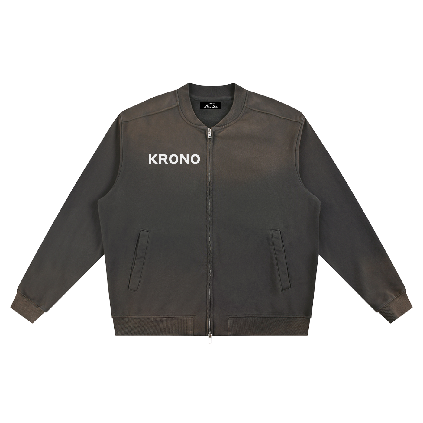 Sun Fade Heavyweight Baseball Jacket