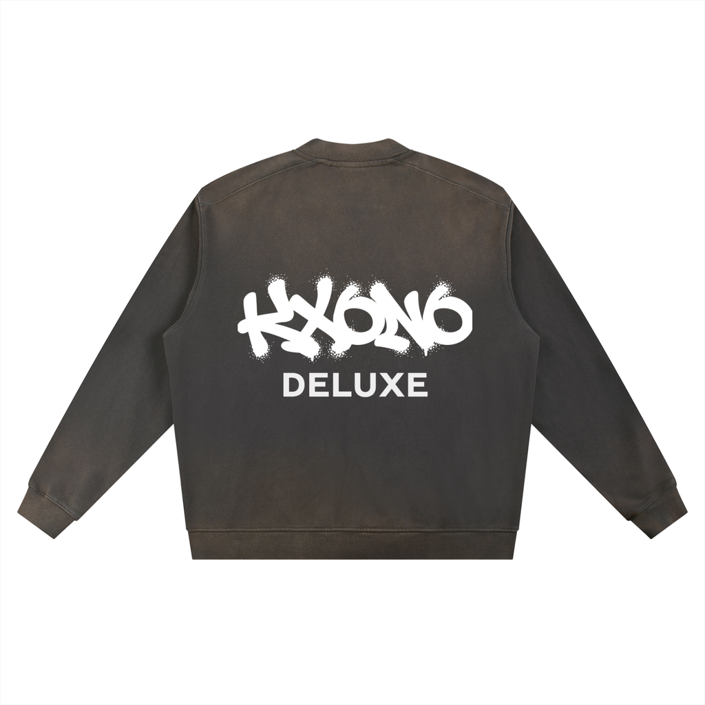 Sun Fade Heavyweight Baseball Jacket