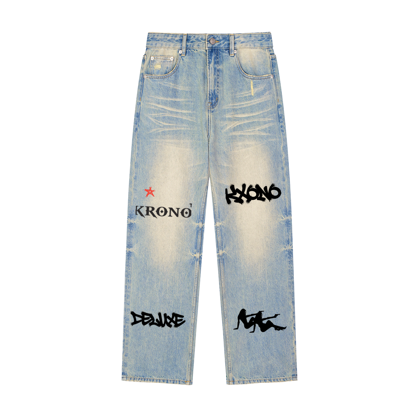 Deluxe Raw Hem Denim Jeans