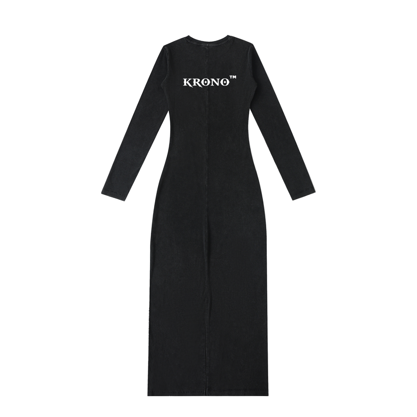 Deluxe Dyed Washed Slit Maxi Dress