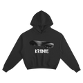 Black hoodie with a graphic design and 'KRONO!' text on a white background