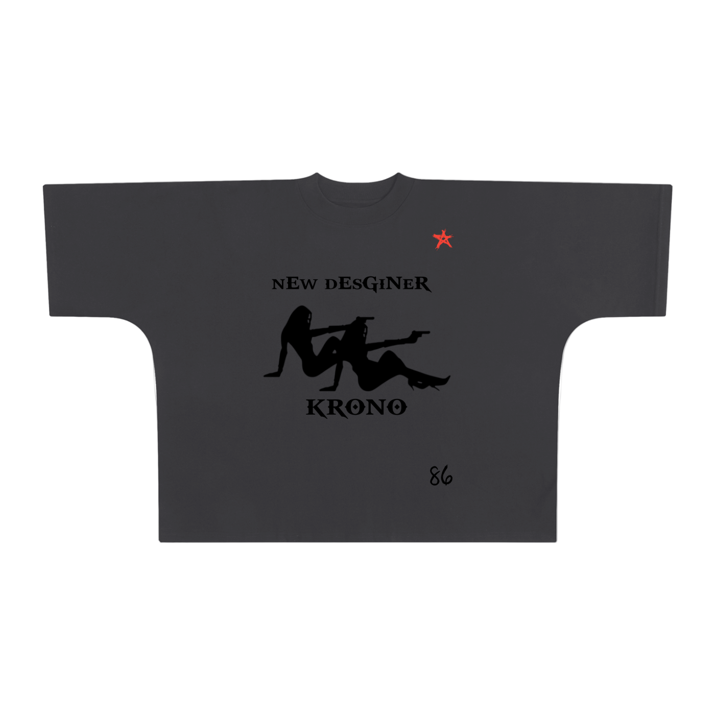 Krono Mark Of The Lamb Oversized One-Piece Boxy T-Shirt