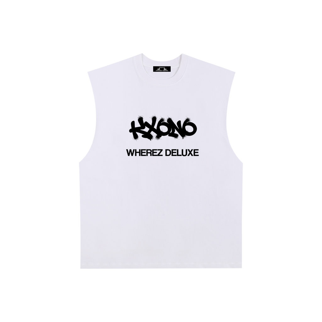 Raw Edge Cotton Tank Top