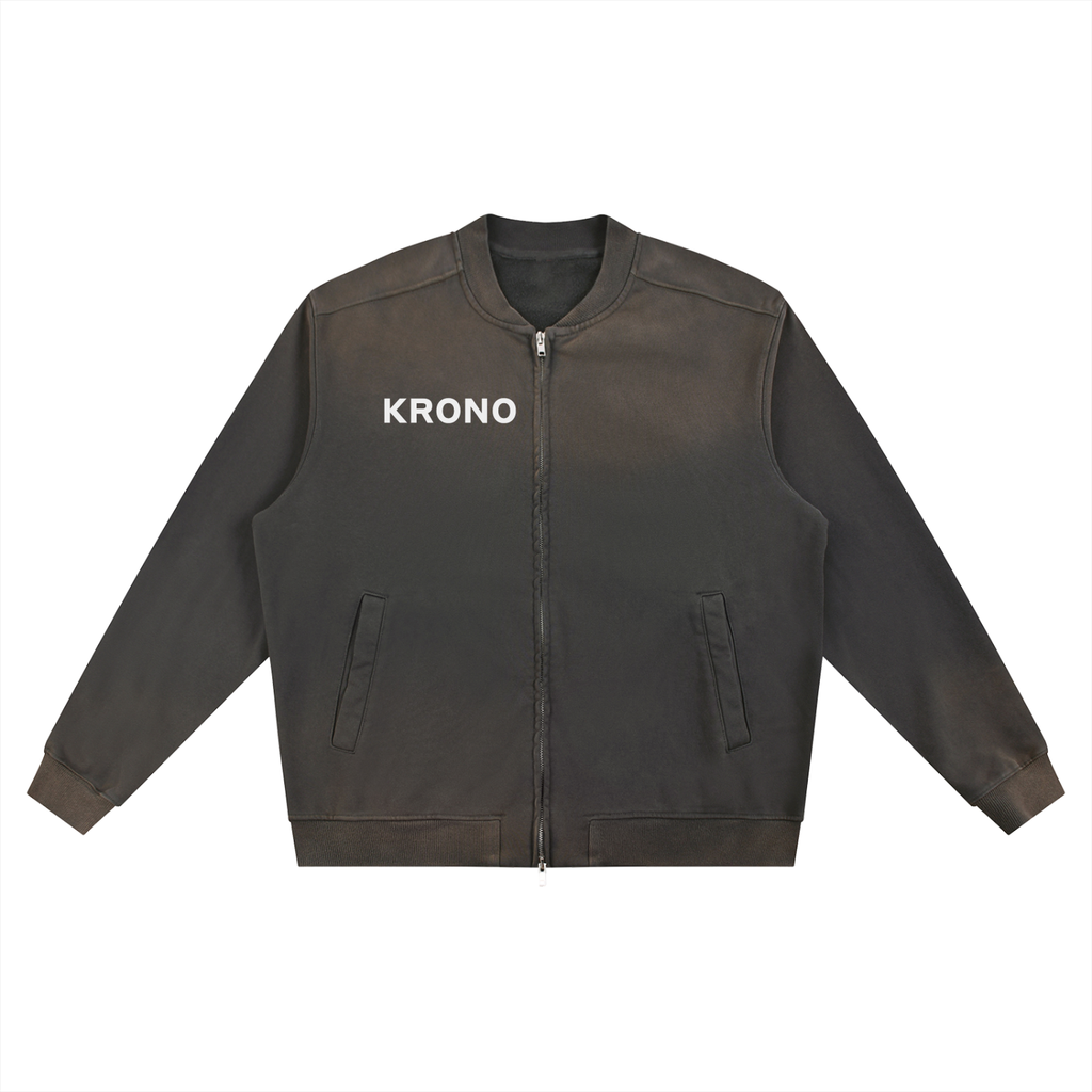 Sun Fade Heavyweight Baseball Jacket