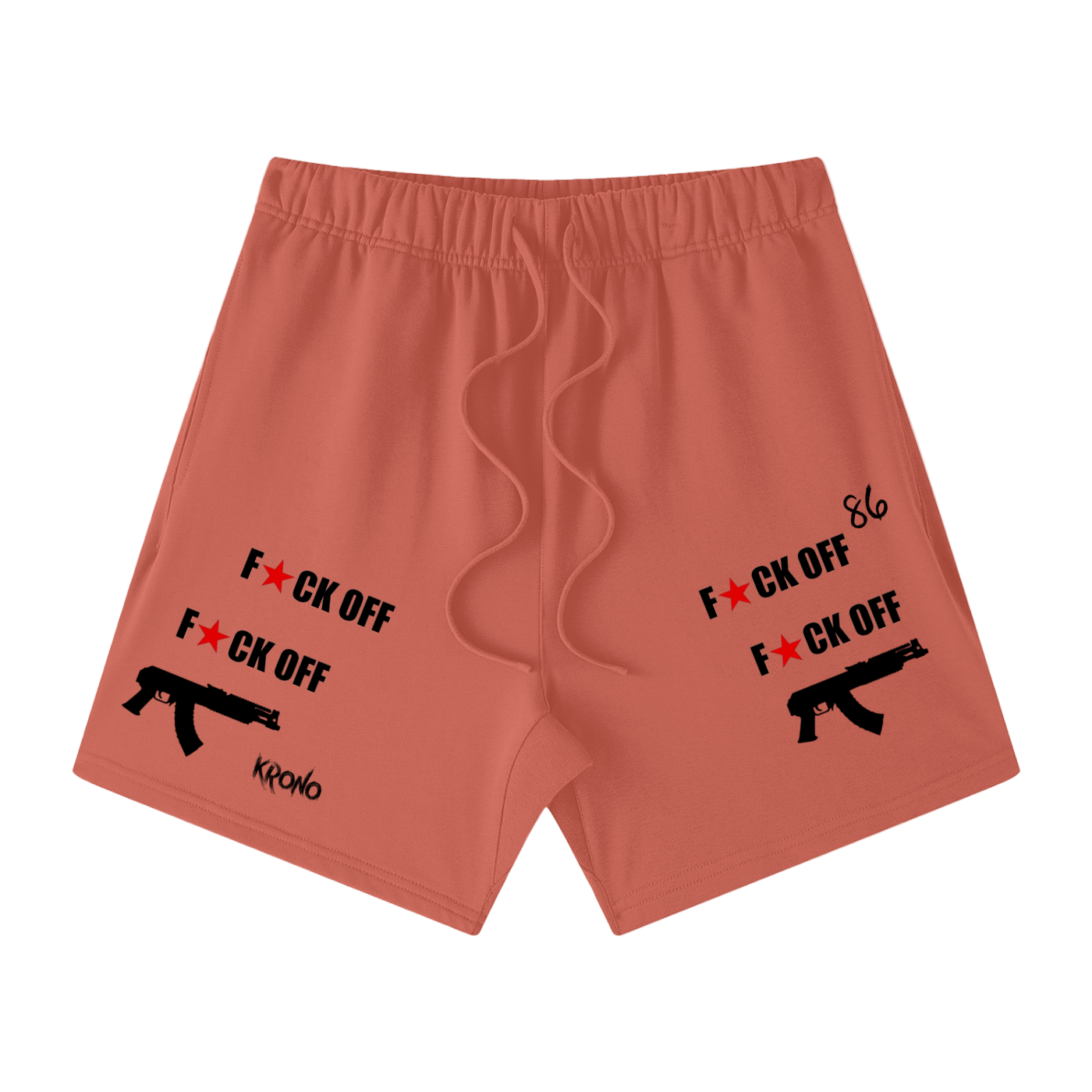 Krono Unisex Earth Tone Loose Fit Cotton Shorts