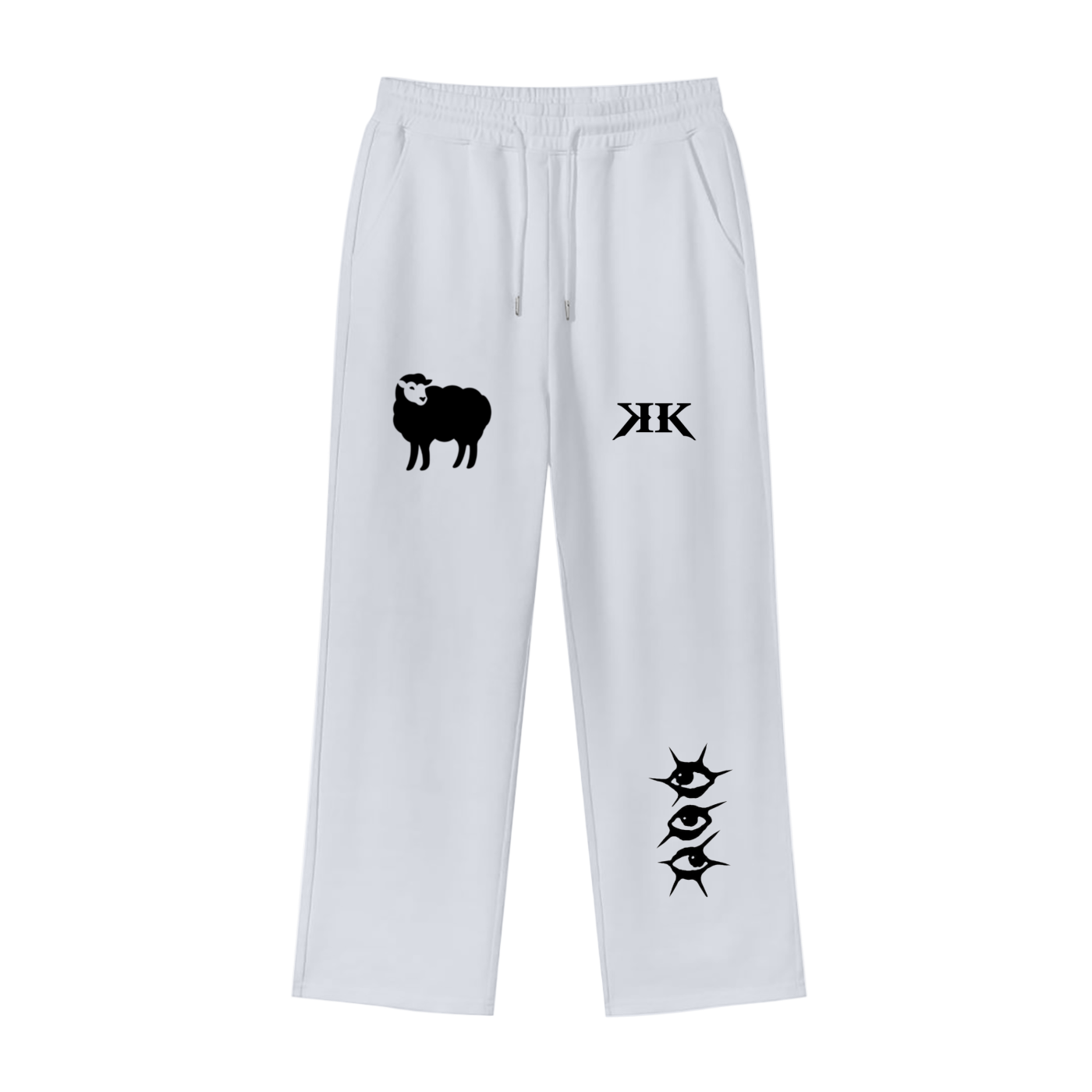 Krono Mark Of The Lamb Loose Fit Fleece Straight Leg Pants