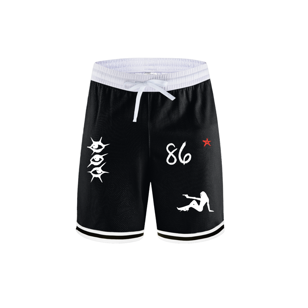 Krono Classic Stripe Trim Basketball Shorts