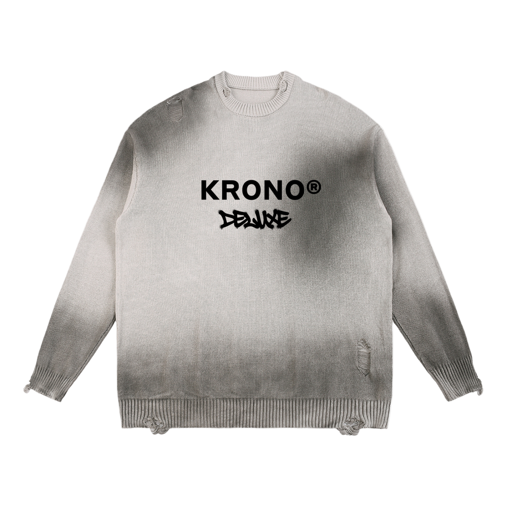 Deluxe Sun Fade Distressed Sweater