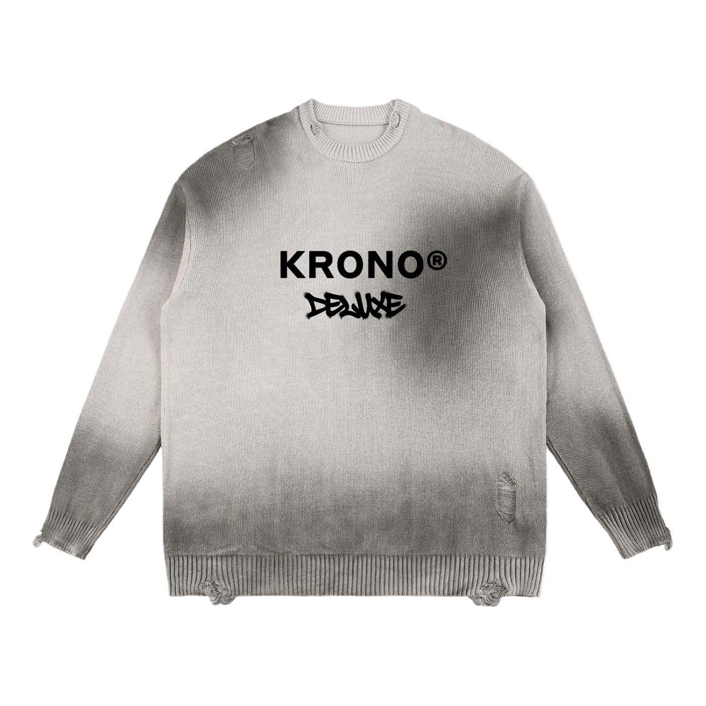 Deluxe Sun Fade Distressed Sweater