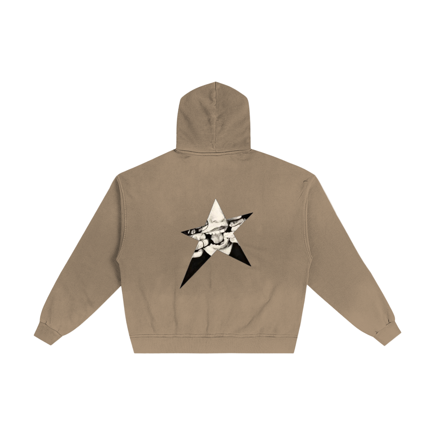Krono Hand-Frayed Sunfade Zip Hoodie