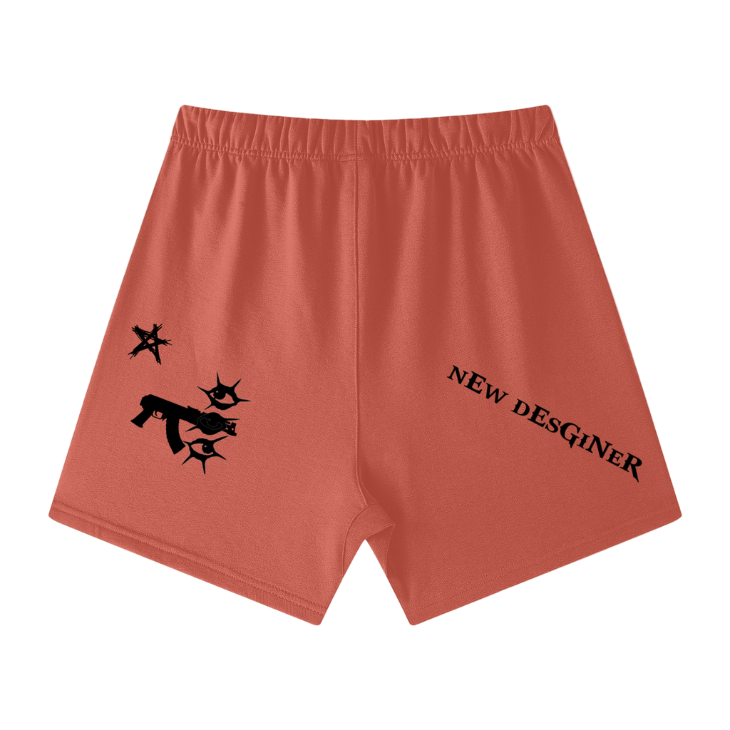 Krono Unisex Earth Tone Loose Fit Cotton Shorts