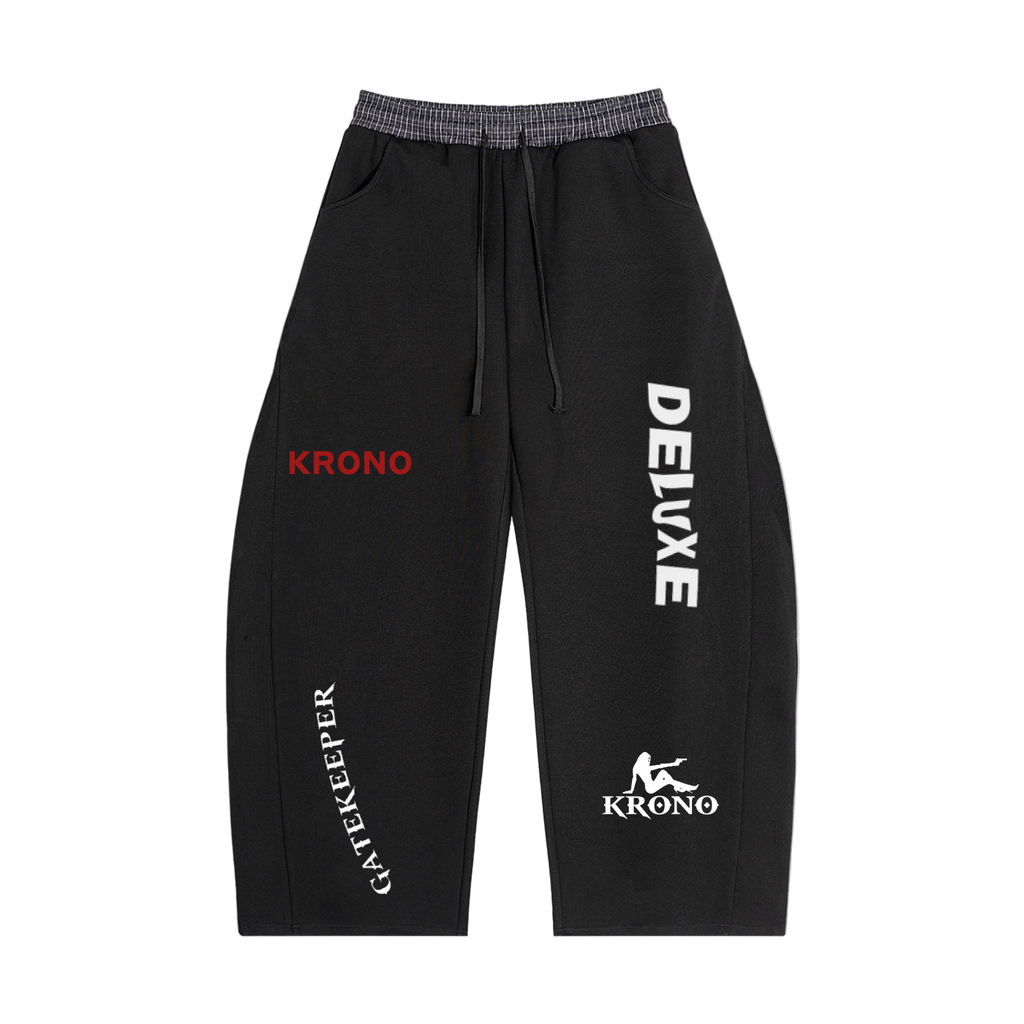 Deluxe Plaid Waistband Barrel Sweatpants