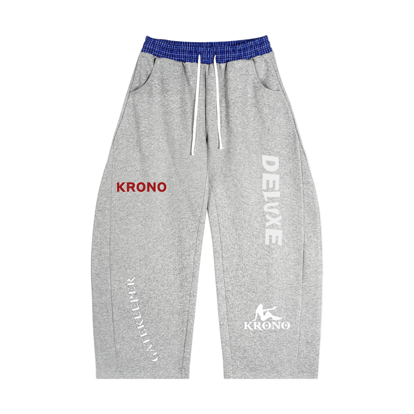 Deluxe Plaid Waistband Barrel Sweatpants