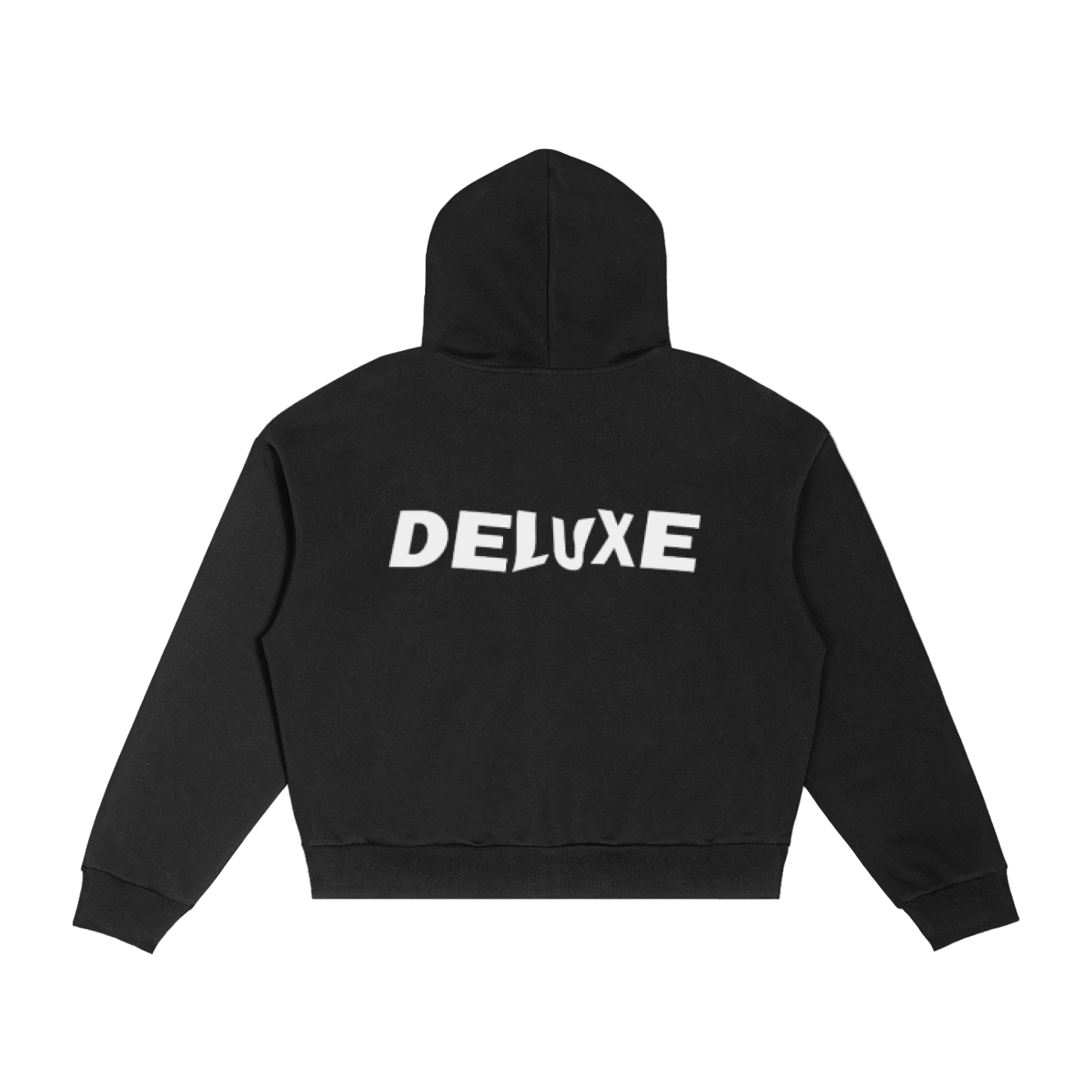 Deluxe Contrast Plaid Boxy Zip Hoodie