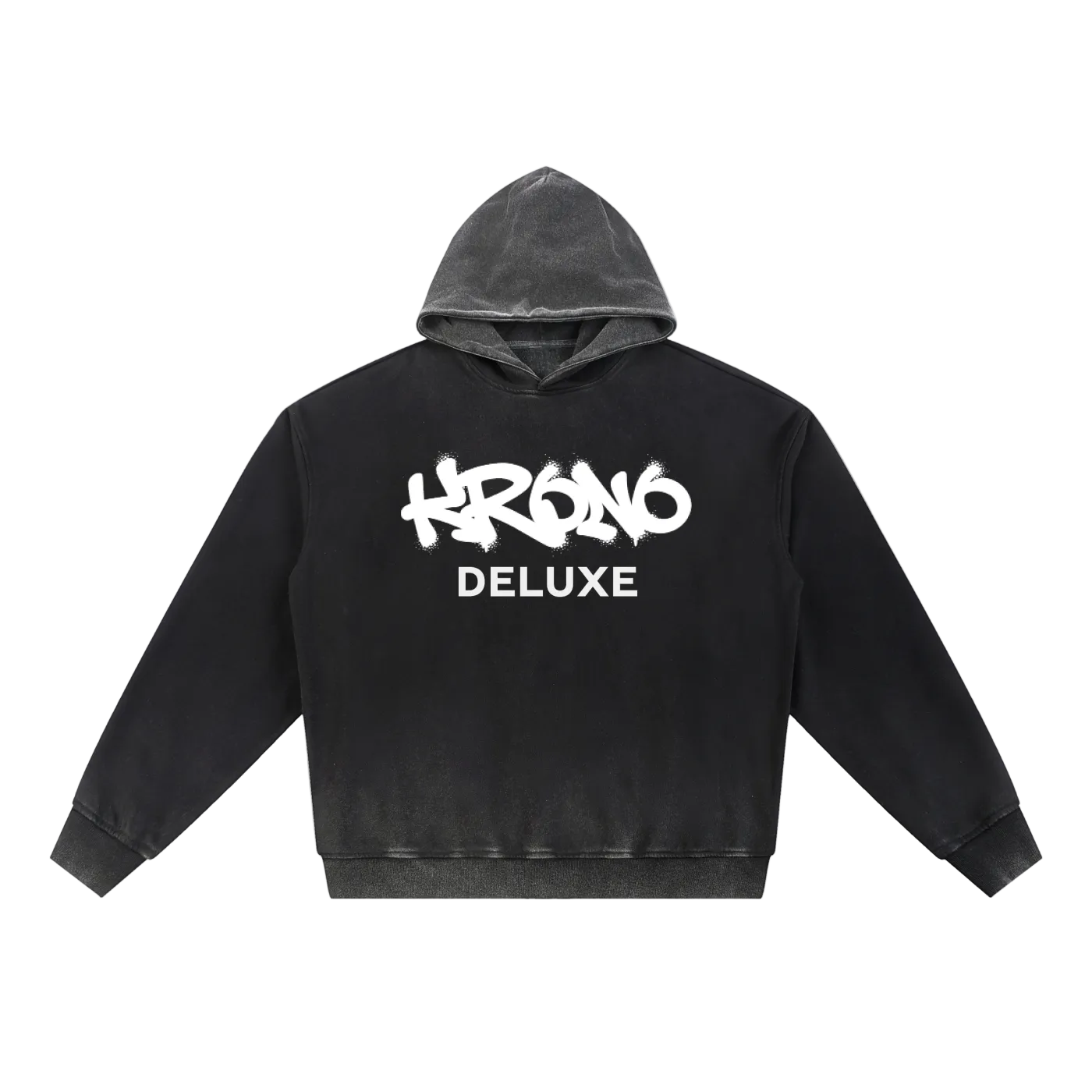 Vintage Washed Gradient Fleece Hoodie