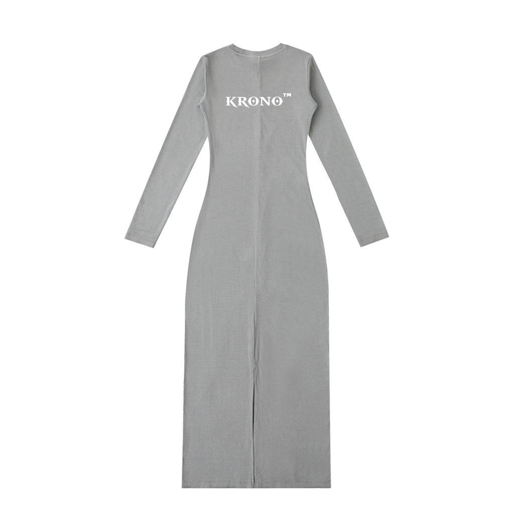 Deluxe Dyed Washed Slit Maxi Dress