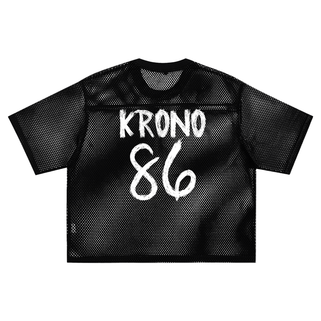 See-through Boxy Kronos Net T-Shirt