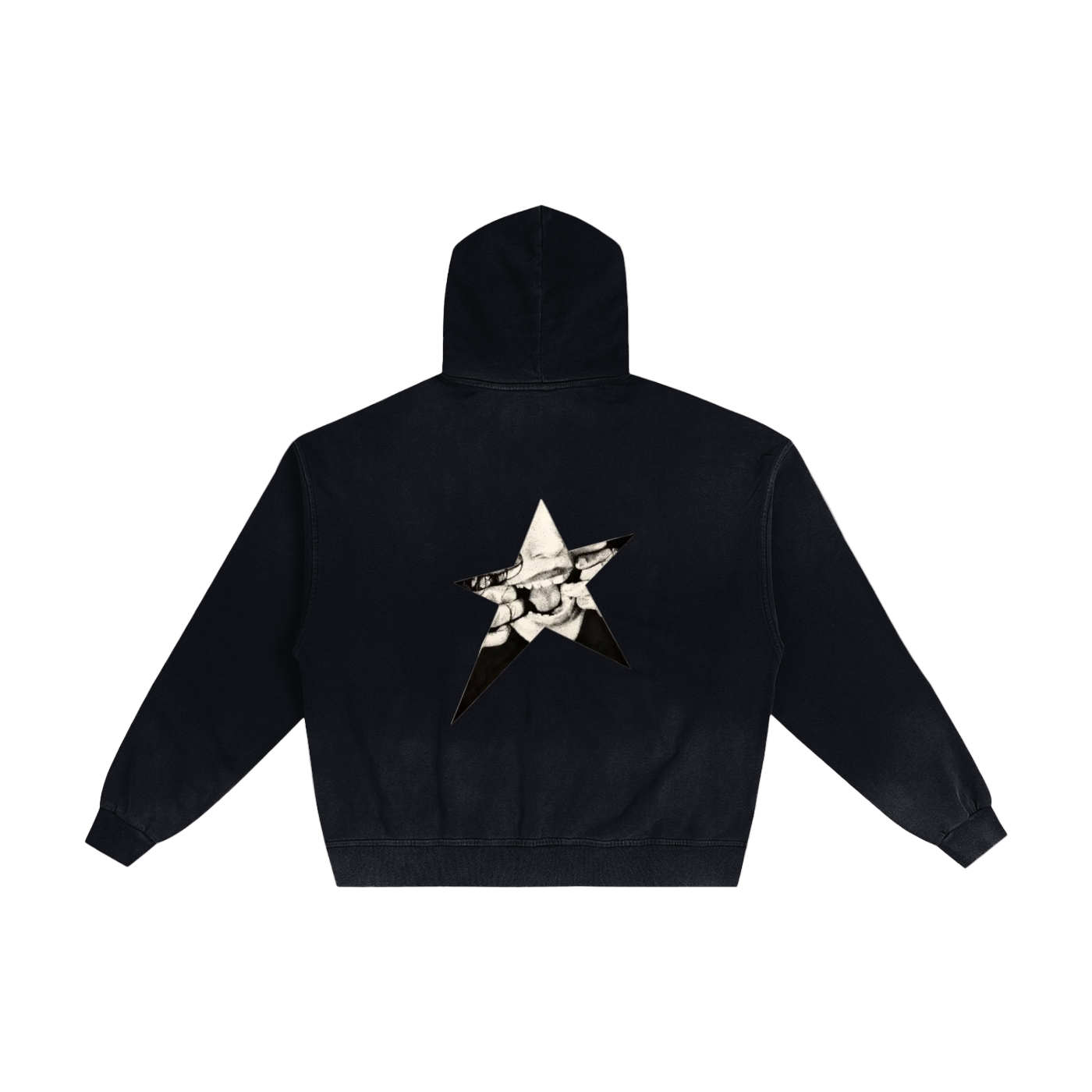 Krono Hand-Frayed Sunfade Zip Hoodie