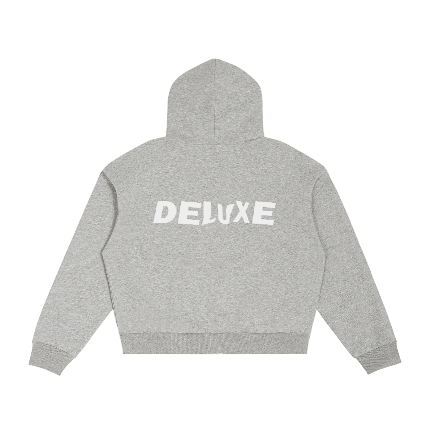 Deluxe Contrast Plaid Boxy Zip Hoodie