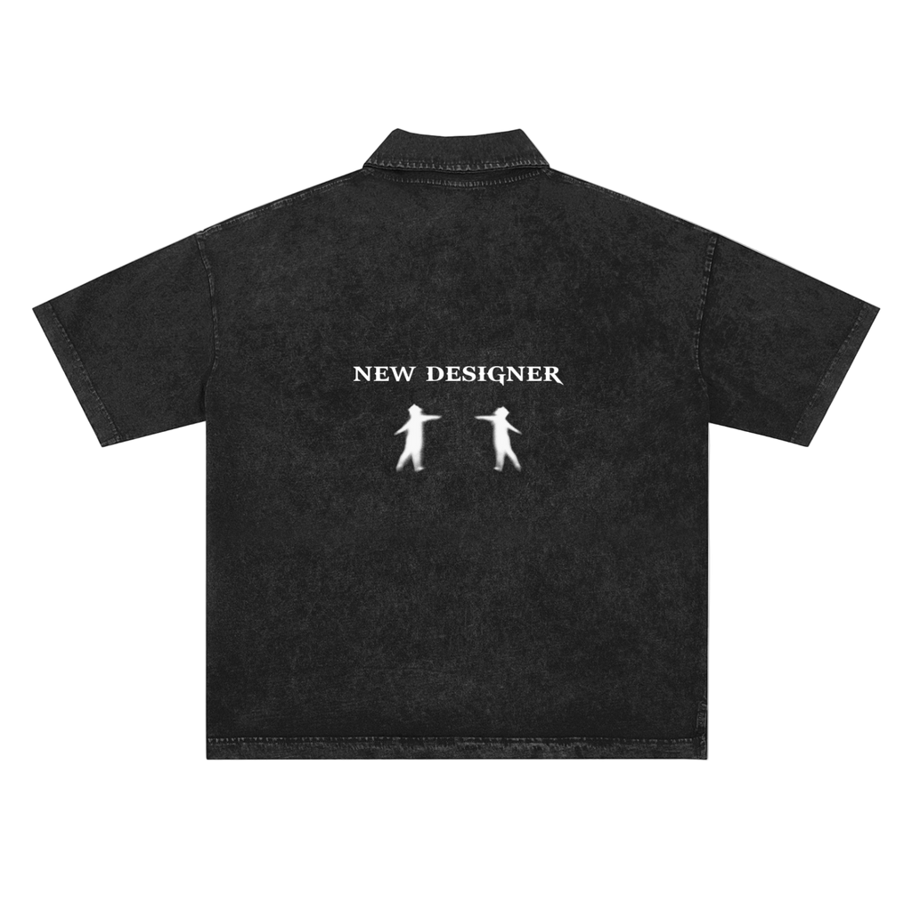 Heavyweight Snow-Washed Krono Polo T-Shirt