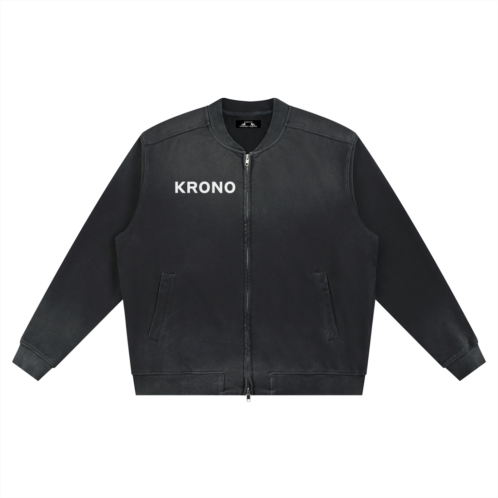 Sun Fade Heavyweight Baseball Jacket