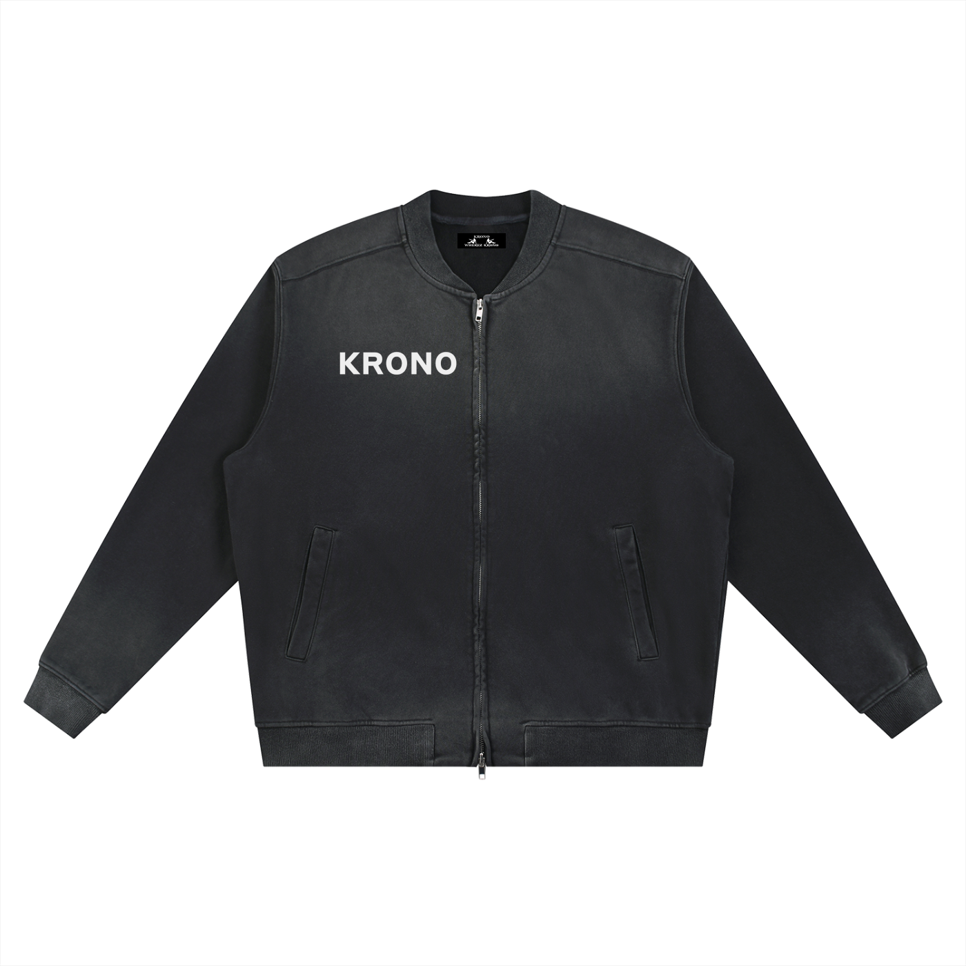 Sun Fade Heavyweight Baseball Jacket