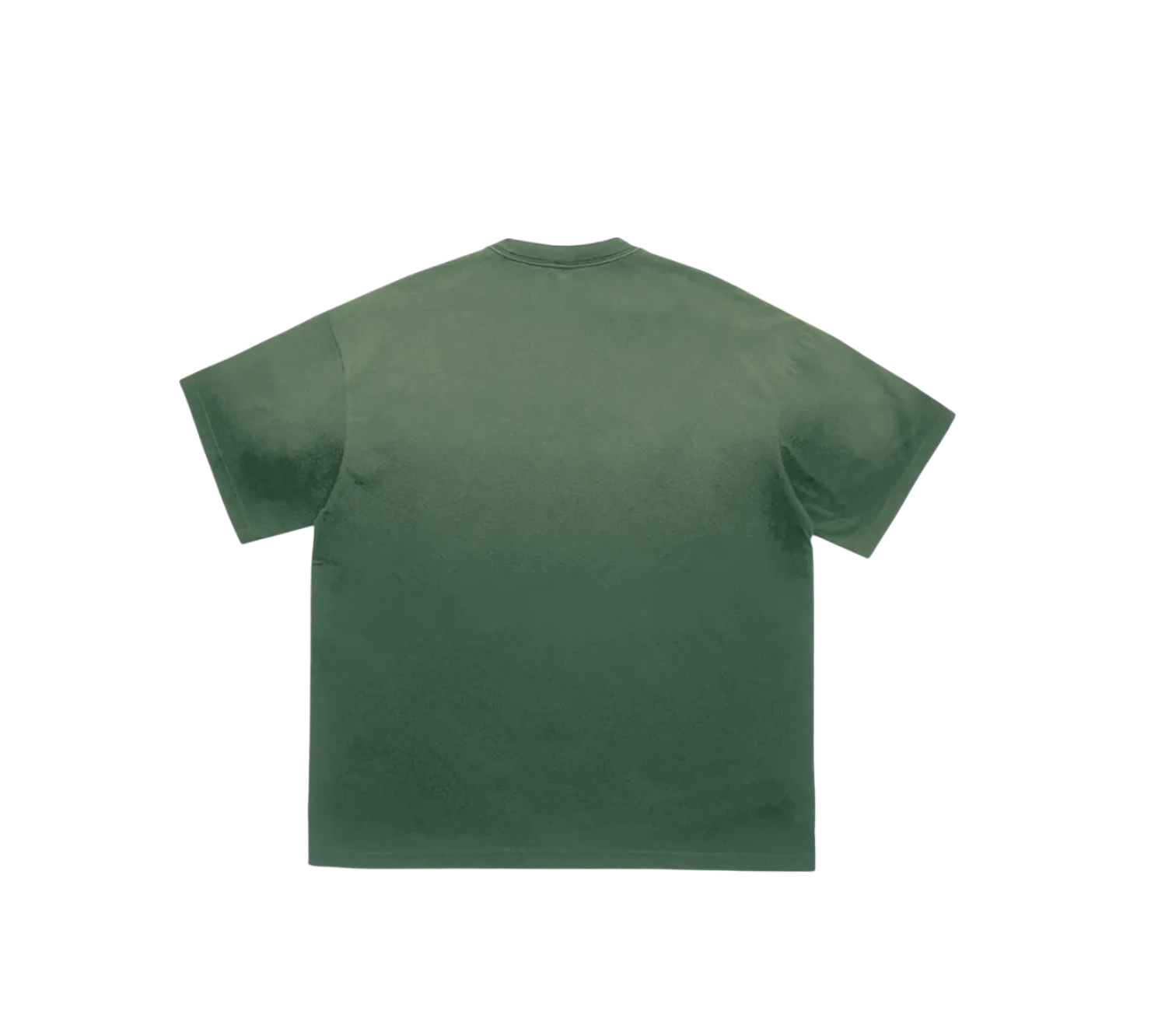 Green t-shirt on a white background