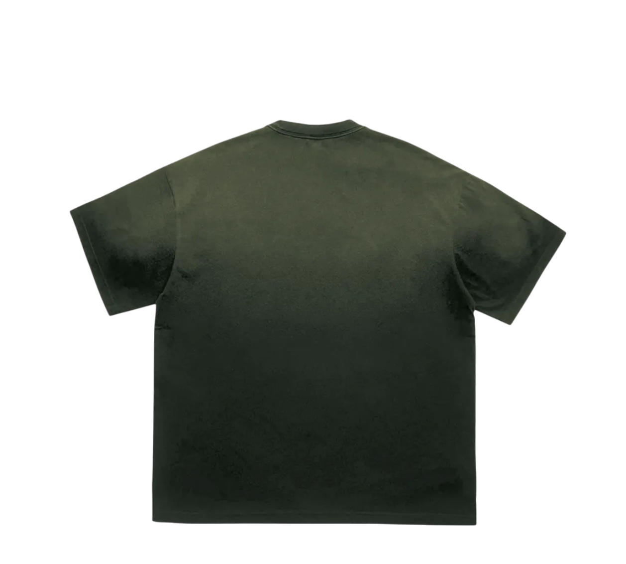 Green t-shirt on a white background