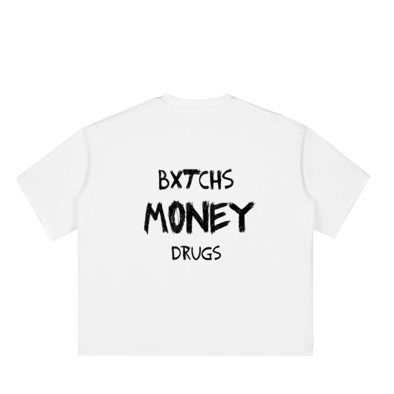 Krono Boxy Half-Sleeve Raw-Edge T-Shirt