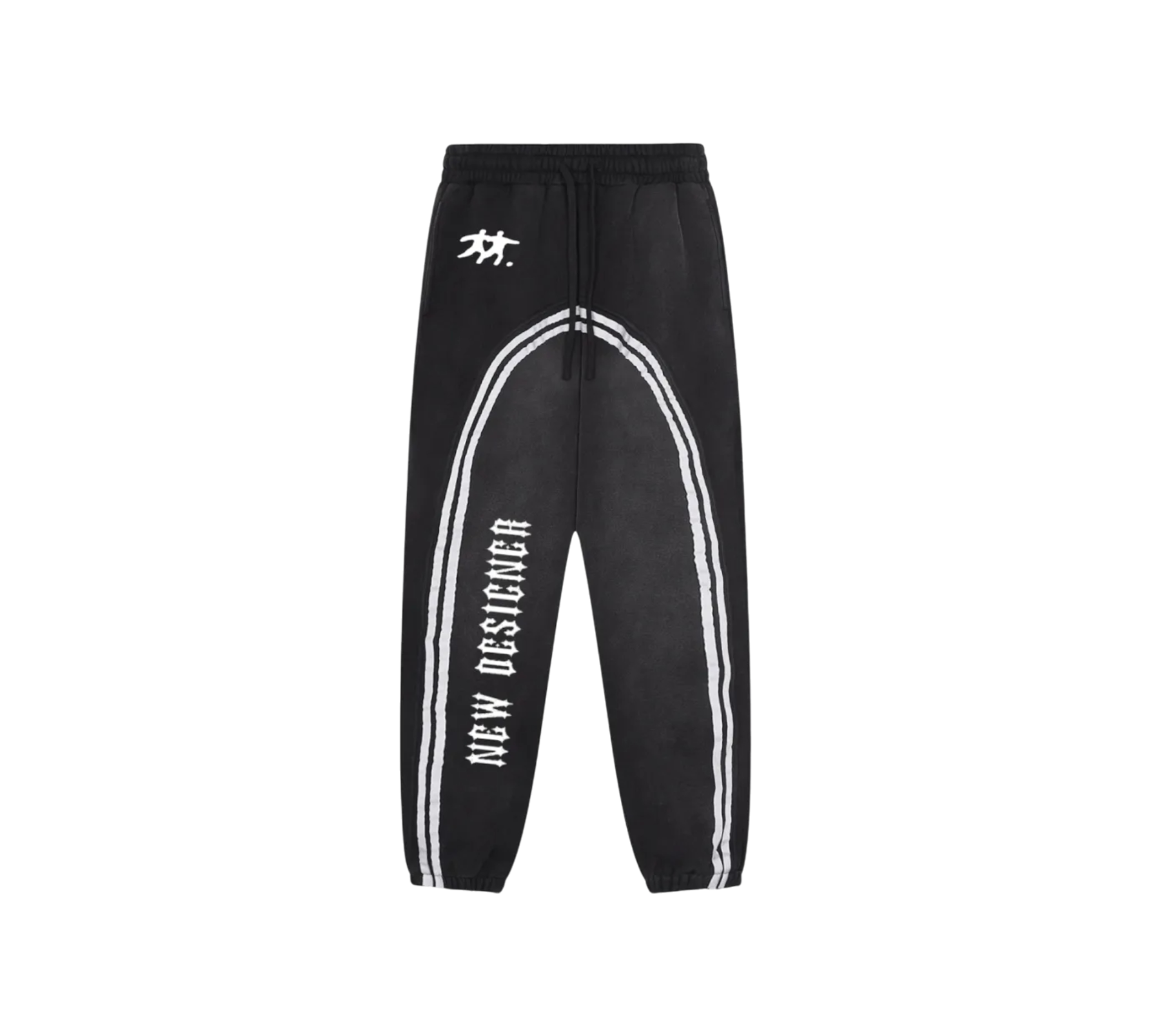 Sun Fade Contrast Tape Fleece Jogged Sweatpants