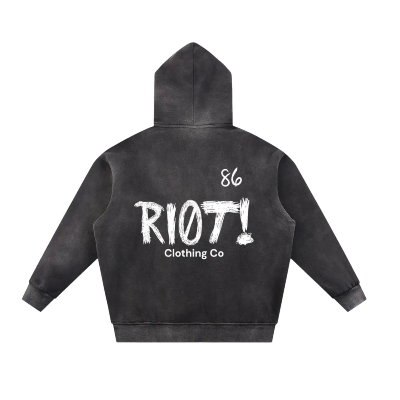 Sun Fade Contrast Tape Fleece Hoodie