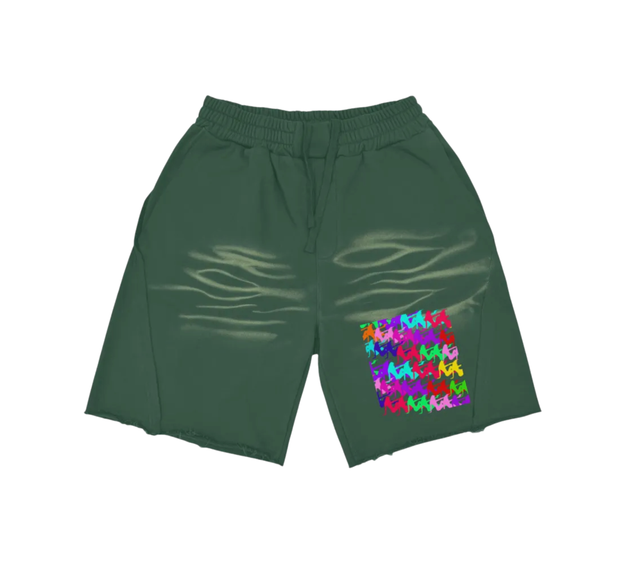 Krono Vintage Washed Tiger Stripes Short Pants