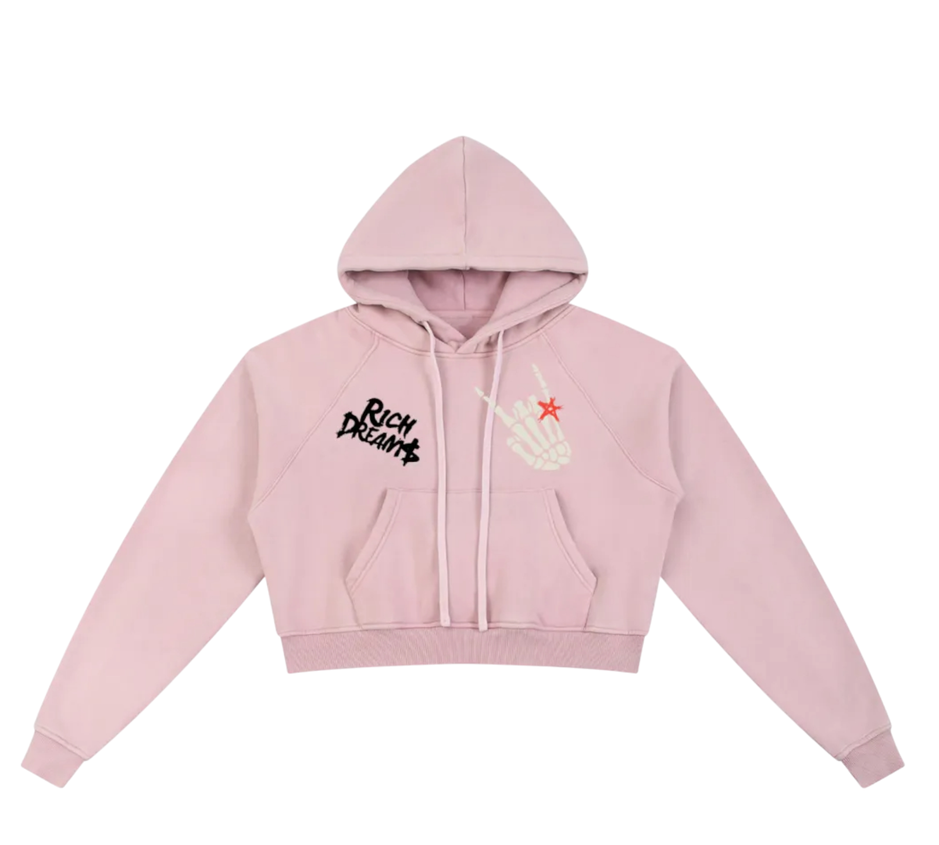 Dj Snow Washed Krono Cropped Hoodie