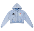Dj Snow Washed Krono Cropped Hoodie