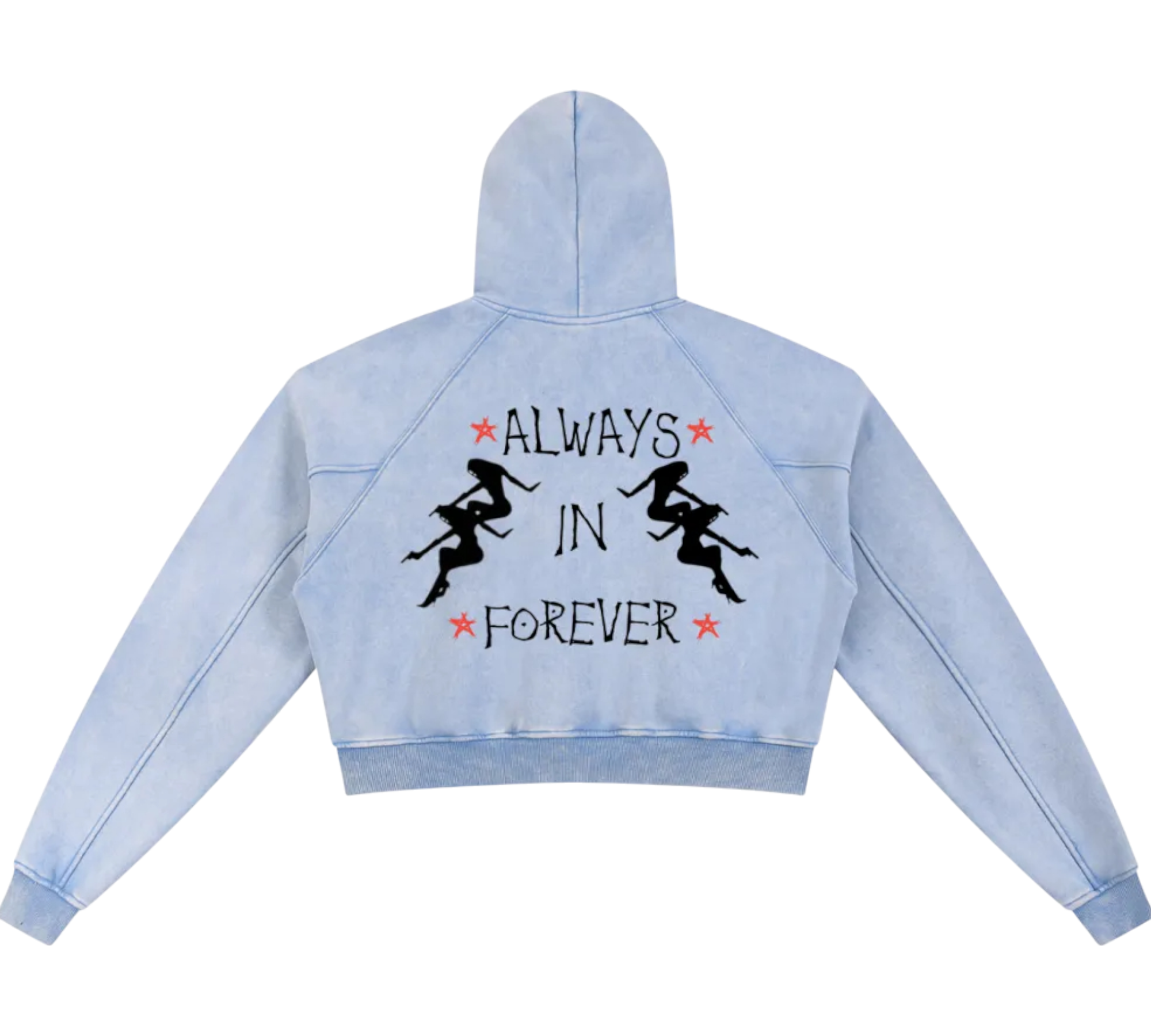 Dj Snow Washed Krono Cropped Hoodie