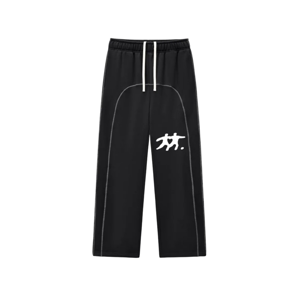 Contrast-Stitched Fleece Sweatpants